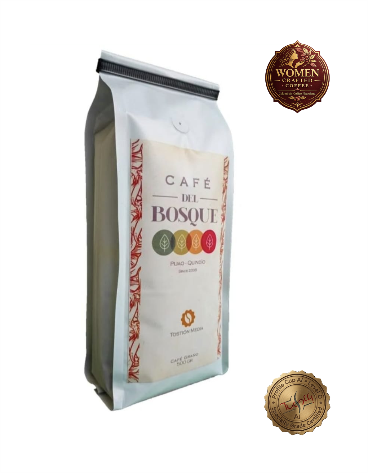 DEL BOSQUE COFFEE, Coffee Women Edition 500g (17oz) – (Pack of 4) FREE SHIPPING
